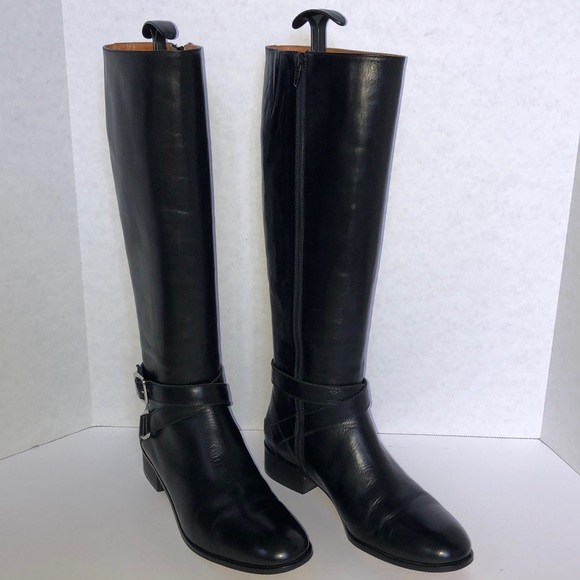 5F Bergdorf Goodman Shoes - 5F Bergdorf Goodman Crisscross Leather Boots